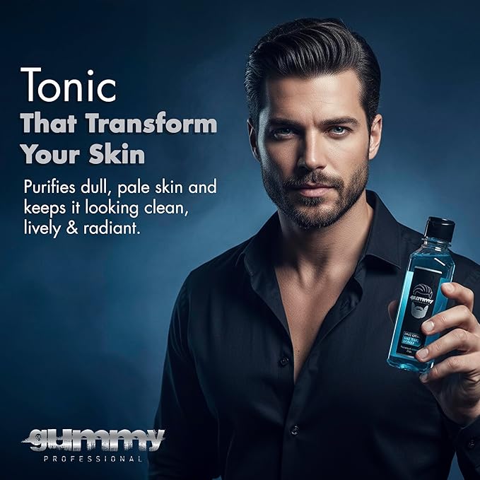 Gummy Professional Face Tonic - Hydrating Facial Toner with Green Tea Extract - Refreshing Cleansing Water that Helps Prepare Skin for Moisturizer - Daily Care by Men and Women - All Skin Type - 250ml