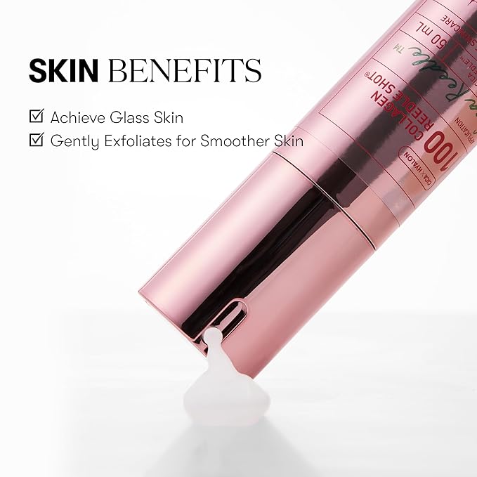 VT COSMETICS Collagen Reedle Shot 100 Serum with 500Da Collagen Extract & Spicule Microneedling Formula, Korean Skin Booster, 1.69 fl oz(50ml)
