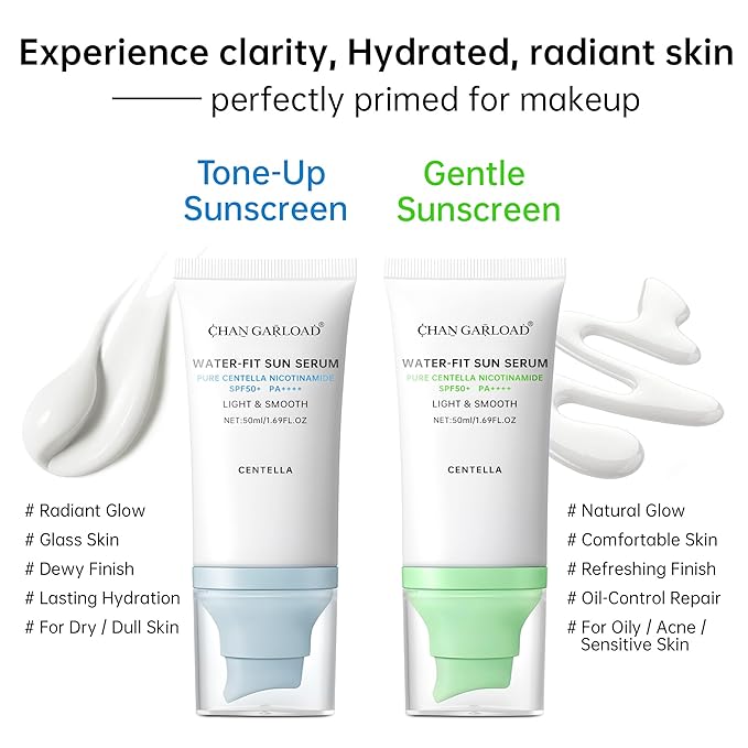 Tinted Sunscreen for Face & Body – Madagascar Centella SPF 50+, Mineral with Tinted Moisturizer, Hyaluronic Acid & Niacinamide, Lightweight Korean Skin Care Sunblock, 50ml