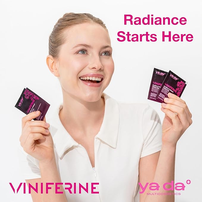 Yada Cosmetics Viniferine 4-Pc Set: Cleanser, Toner (5.07 fl oz), Serum (1.01 fl oz), Cream (1.69 fl oz). Dark Spot Corrector & Anti-Aging Routine. Brightening Skincare Kit. Vegan & Cruelty-Free