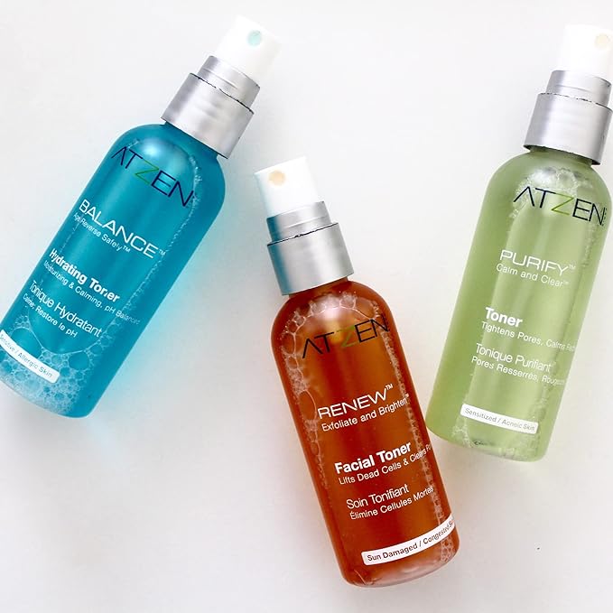 Balance Skin Toner Mist & Face Mask - for After Facial Cleansing, Makeup Primer. Moisturizes & Calms Redness. Restores pH ...