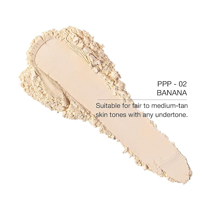KimChiChic Beauty Mini Me Puff Puff Pass Set and Bake Setting Powder for Makeup, Soft Natural Face Makeup for Uneven Skin Tone, 0.17oz, 02 Banana