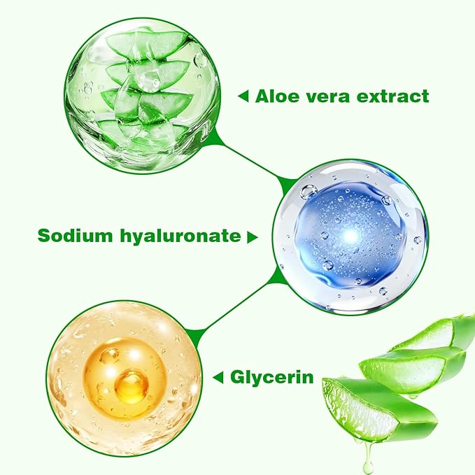 IREV Organic Aloe Vera Gel for Face, Skin, Hair, Sunburn Relief, Pure Aloe Vera Soothing Gel for Skin Care, Acne, After Sun Repair, After Shave, Cold Pressed, No Sticky Residue, Moisturizing-200ml
