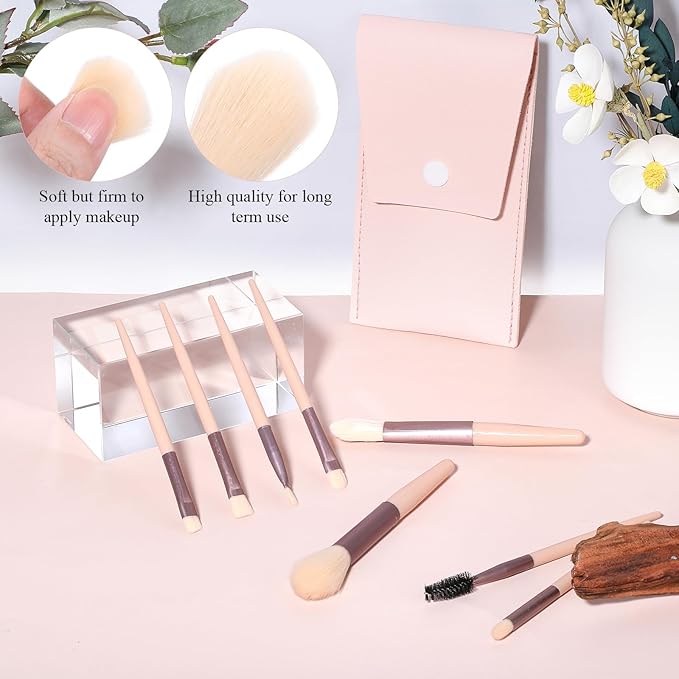 24 Sets Travel Size Makeup Brushes Set Mini Face Make up Brushes Brushes Bag for Makeup Party Favors Wedding Bridal Shower Bridesmaid Gift Favors Bachelorette Party Gift