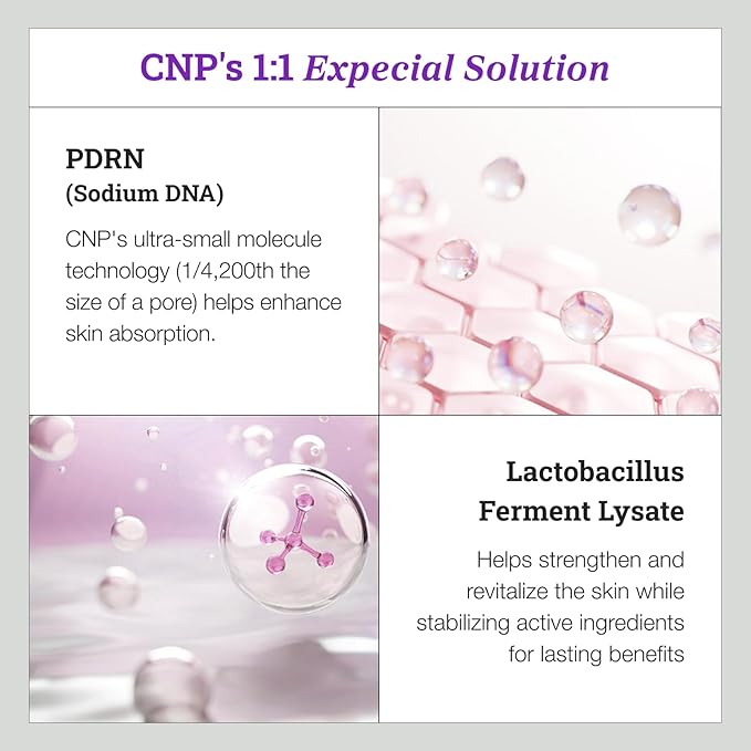 CNP PDRN Active Boost Duo - Salmon DNA Milky Toner & Serum for Face, Anti-Aging Booster, Skin Barrier Repair, Korean Skin Care