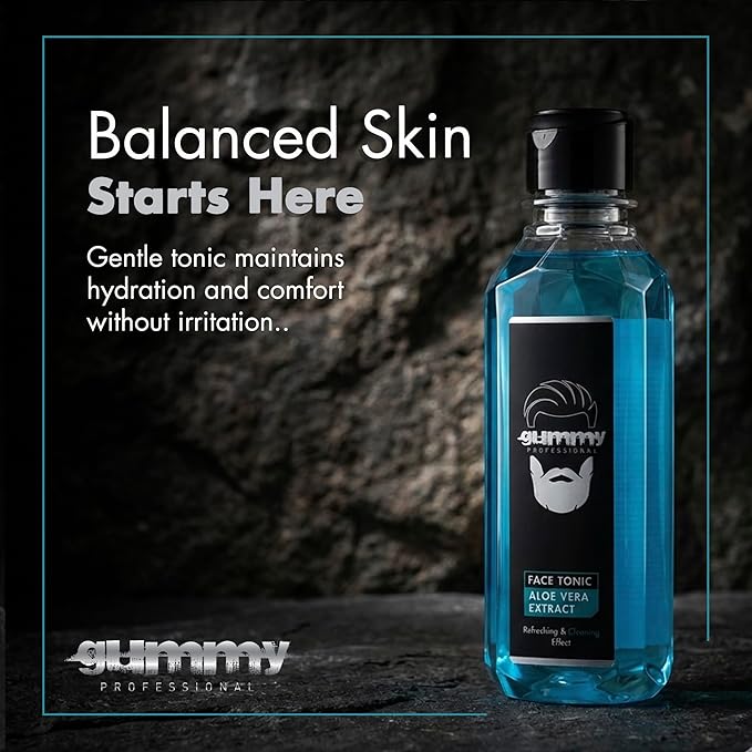 Gummy Professional Face Tonic - Hydrating Facial Toner with Green Tea Extract - Refreshing Cleansing Water that Helps Prepare Skin for Moisturizer - Daily Care by Men and Women - All Skin Type - 250ml