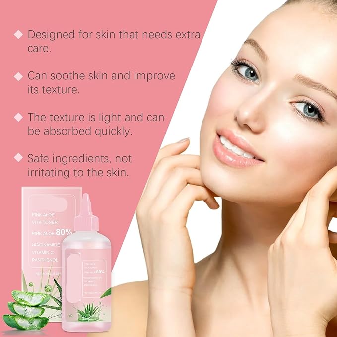 Aloe Vera Soothing Toner - Gentle Facial Hydration, Fast Absorption, Long-Lasting Moisture, Brightens Skin(3PCS)