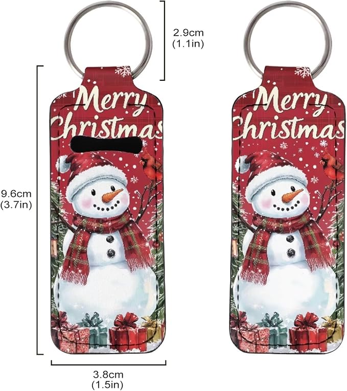 Lipstick Holder Keychain, Cute Keychains for Lip Balm Holder, Neoprene Lipstick Sleeve Pouch for Women Men Teens