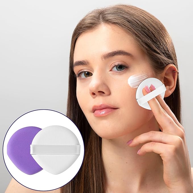 7Pcs Korean Makeup Sponge Puff Air Cushion Makeup Puffs for Foundation Concealer Teardrop Mix Setting Powder Puff Make Up Cushion Puffs Foundation Sponge for Liquid, Cream, and Powder