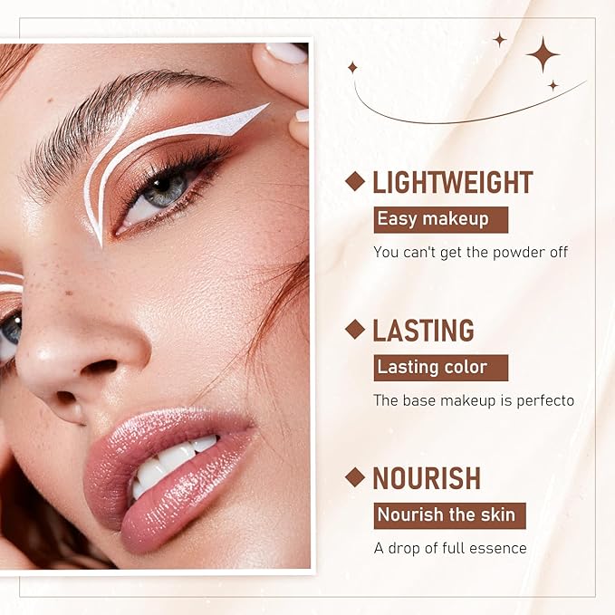 Flawless Eraser Foundation Stick,Korean Hydrating Lightweight Foundation Stick with Brush,Multi-Use Foundation Stick Makeup, Waterproof Thin and Cover Blemishes for All Skin Types (natural, 02)