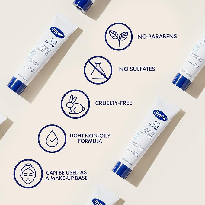 Dermisa Skin Fade Cream with Vitamin C, Licorice and Emblica - Dark Spot Corrector and Face Moisturizer for Sun Spots, Age Spots and Freckles - 1.78 Oz, Pack of 1