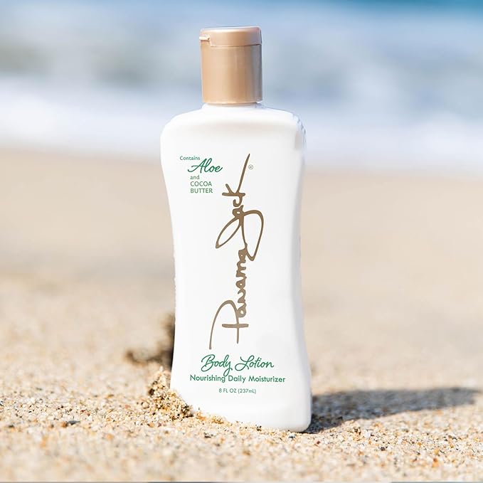 Panama Jack Aloe Moisturizer Lotion - After Sun Daily Skincare, Contains Aloe, Cocoa Butter, Olive & Hemp Seed Oils with Vitamin E, 8 FL OZ (Pack of 6)