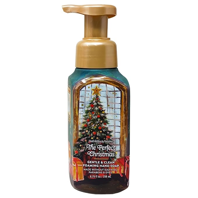 Bath & Body Works The Perfect Christmas 2 Pack Gentle & Clean Foaming Hand Soap Bundle with a Himalayan Salts Springs Sample Soap