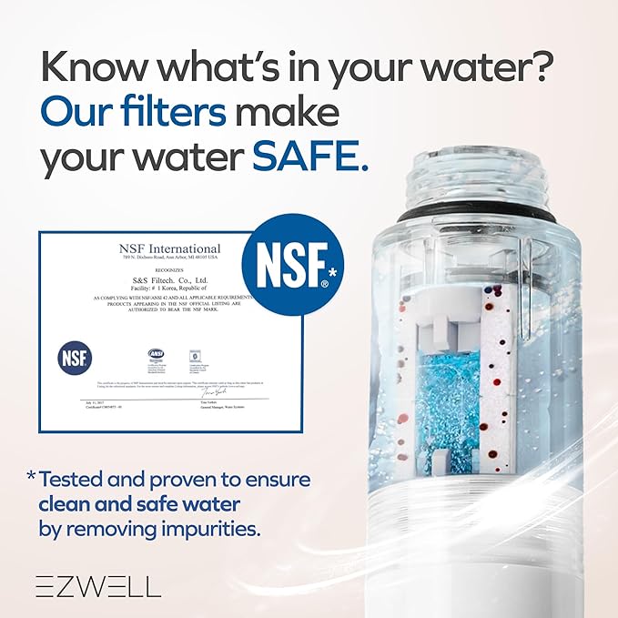 Visible Filtered Shower Head LITE Sediment Filter with High Pressure NSF Certified Korea| Filtration System, Removes Rust | - Good for Dry skin & Hair, Travel, RV, Bathroom - Easy Install