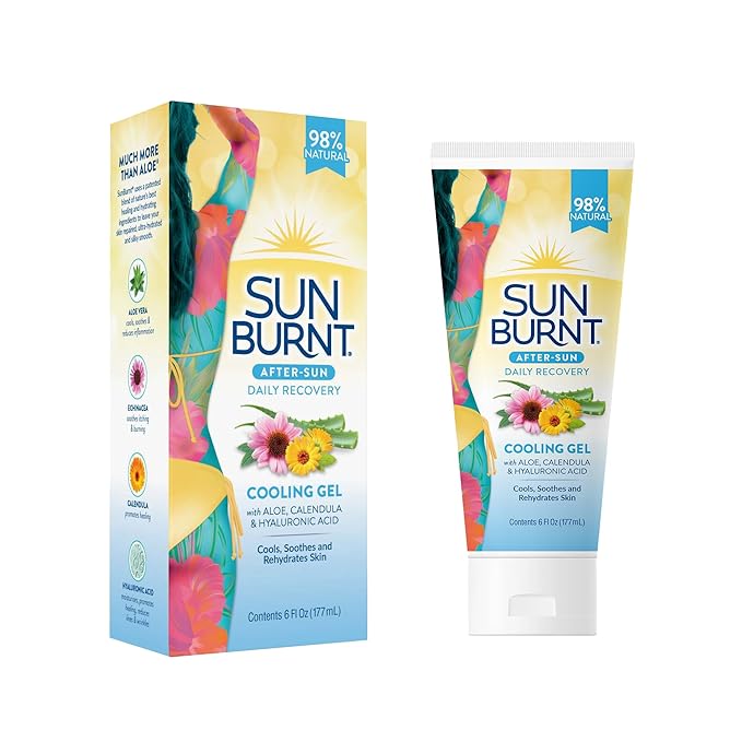 EMCW9 Ultra Hydrating Aloe Vera Gel by Sunburnt 6 Ounce,Clear,SUNB21006
