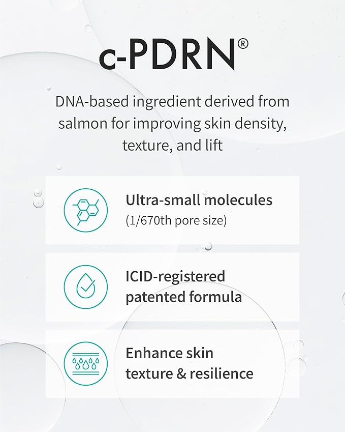 REJURAN® c-PDRN® Korean Skin Care Bundle – Turnover Ampoule & Rebalancing Toner with Salmon DNA for Hydration, Firming, Pore Care & Radiant Glass Skin