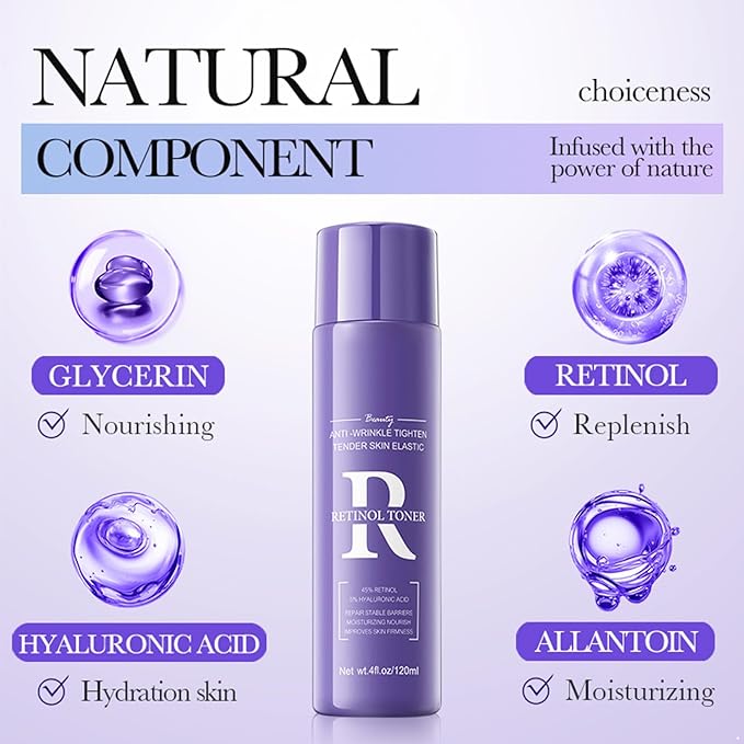 Hansber Soothing Rose Facial Water for Women | Gentle Daily Toner with Hydrating Benefits Retinol One Size