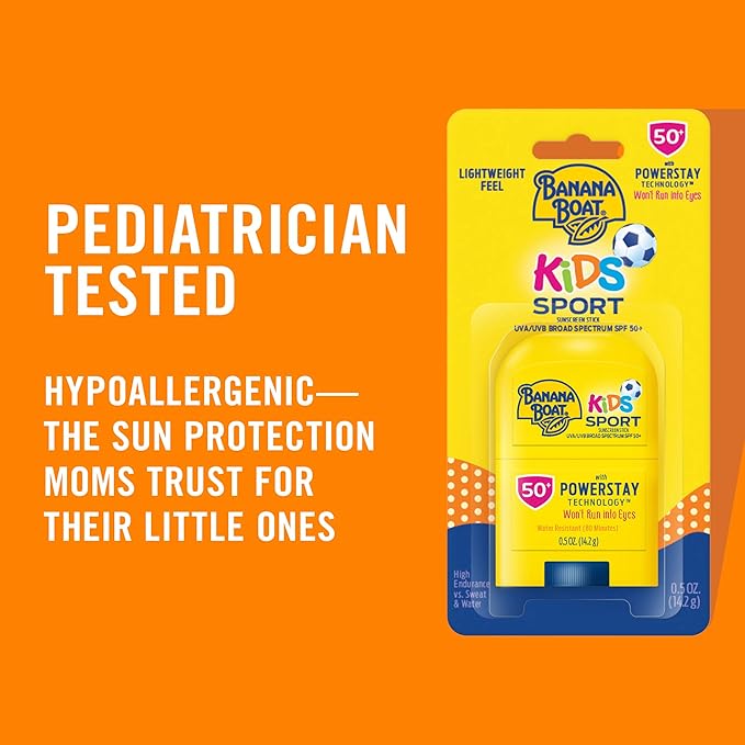 Banana Boat Sport Ultra Clear Spray Sunscreen SPF 30 Twin Pack and Kids Sport Sunscreen Stick SPF 50