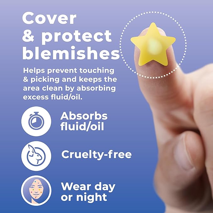 Star Pimple Patches for Face (240 Patches) with Hydrocolloid Only, Cute Acne Patches, Star Patches for Teens and Adults