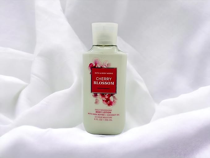 Bath & Body Works Signature Collection Cherry Blossom Body Lotion 8 Fl. Oz. New Packaging