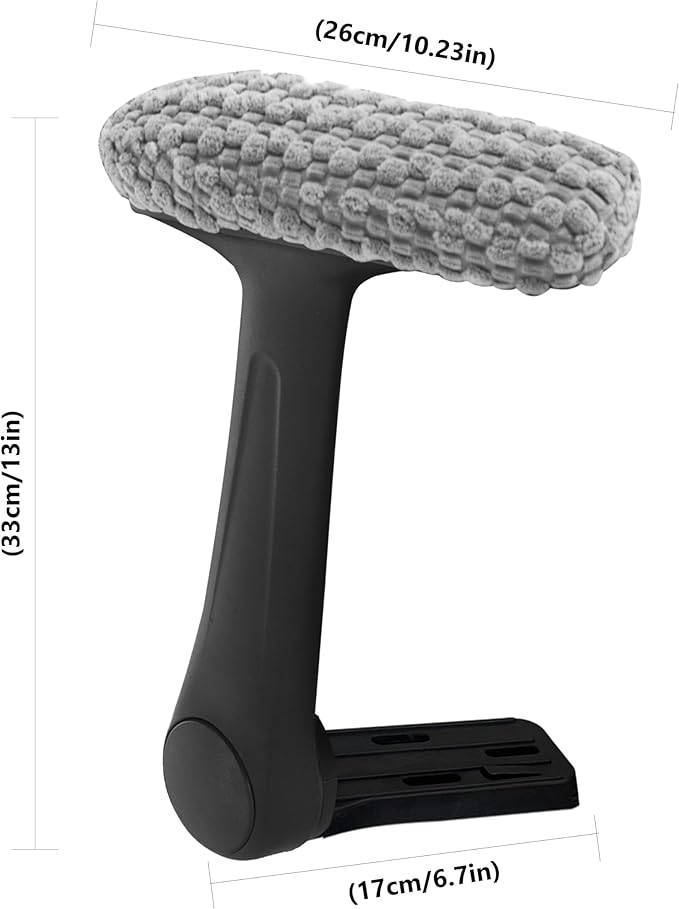 Fizzin Flip-up Armrests for Criss Cross Chair,Cross Legged Chair with Wheels,Memory Foam Seat Office Desk Chair,Mid Back Swivel Chair for Home Office,Bedroom Vanity (Grey Armrests)