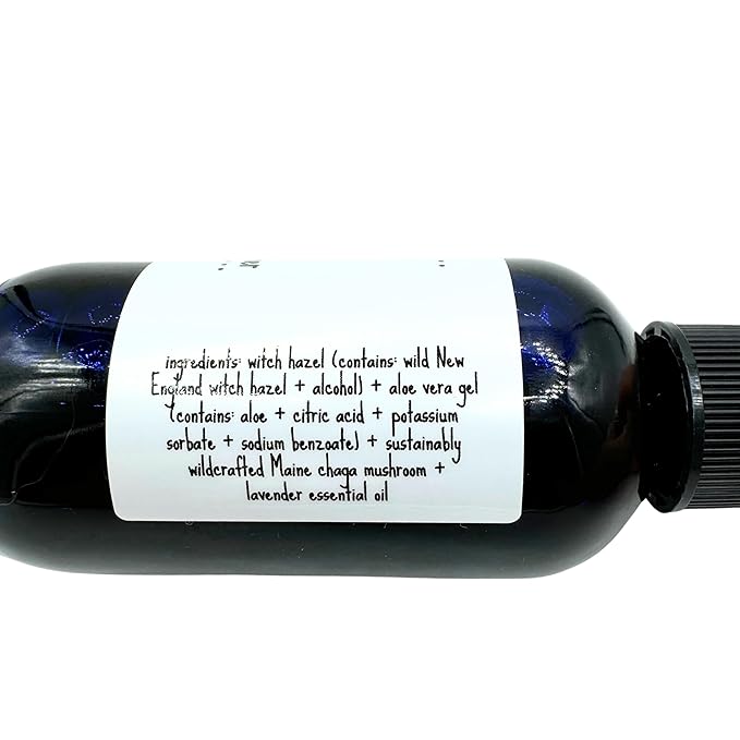 Chaga Lavender Face Toner - 4 fl oz - Herbal Mushroom Spray - Infused Natural Facial Mist for Dry Skin