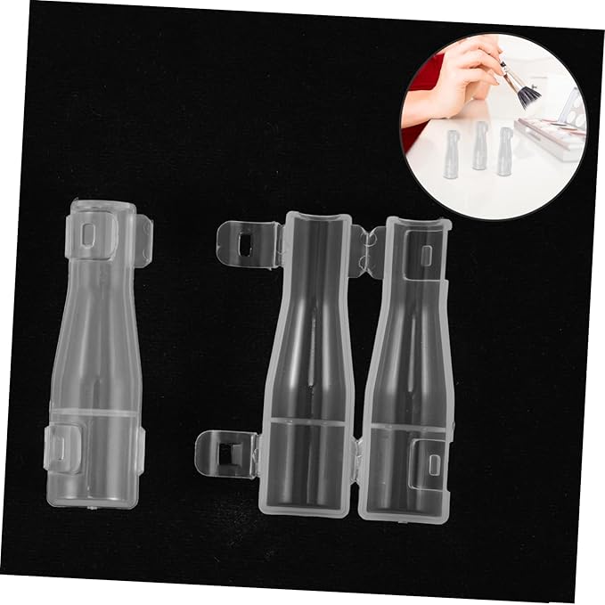 10pcs Makeup Brush Covers Transparent Makeup Brush Protectors Caps Cosmetic Brush Guards For Round Brush Cover Storage