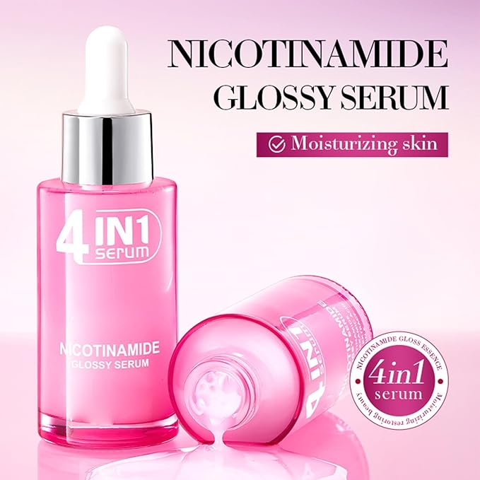Korean 4-In-1 Super Essence Lotion Moisturizing Face Cream, Hydrating Facial Essence, Women'S Facial Toner, Nicotinamide Glossy Serum Used for Face (1)