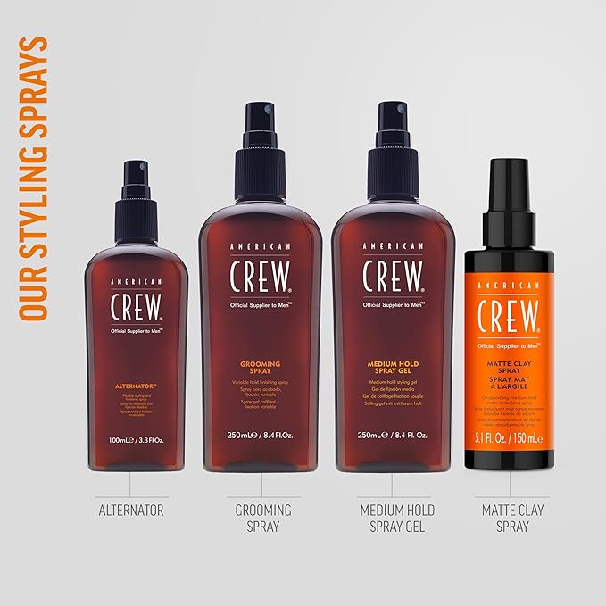 American Crew Men's Hair Spray, Medium Hold, 8.45 Fl Oz