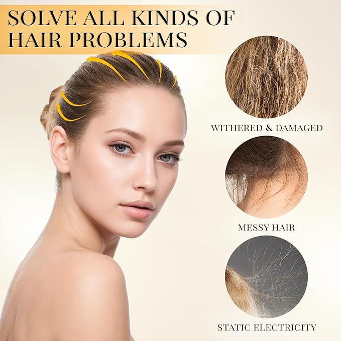 Hair Gel Hair Styling Tool, 2 Pack Anti-Frizz Finishing Stick for Frizzy Hair- Travel Size, Organic, Not Tested On Animals, Unscented, Unisex