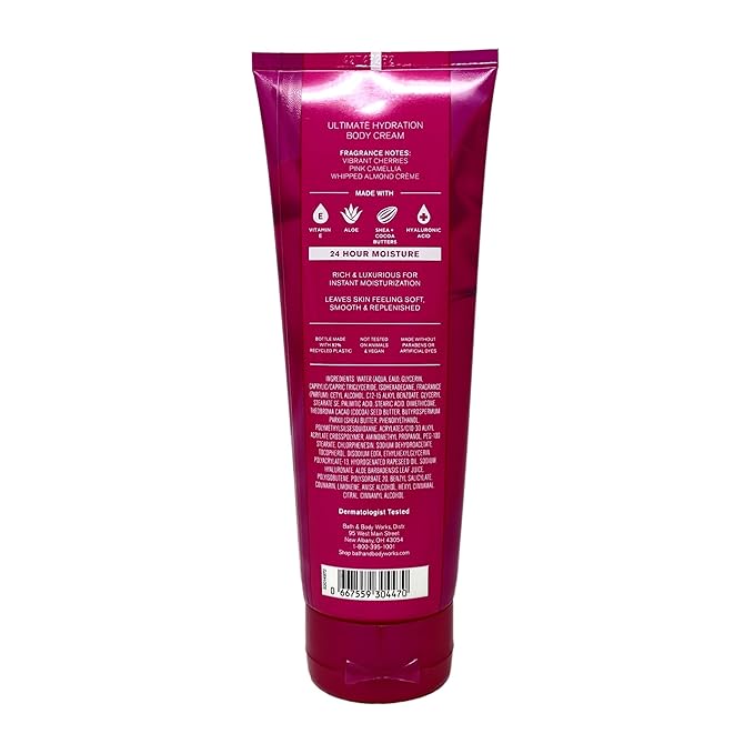 Bath & Body Works Perfect In Pink Deluxe Gift Set - Fragrance Mist - Body Cream - Body Wash and Body Lotion - with a Himalayan Salts Springs Bar Soap - Full Size