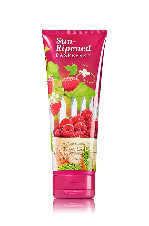 Bath & Body Works Signature Sun Ripened Raspberry Body Cream 8 oz