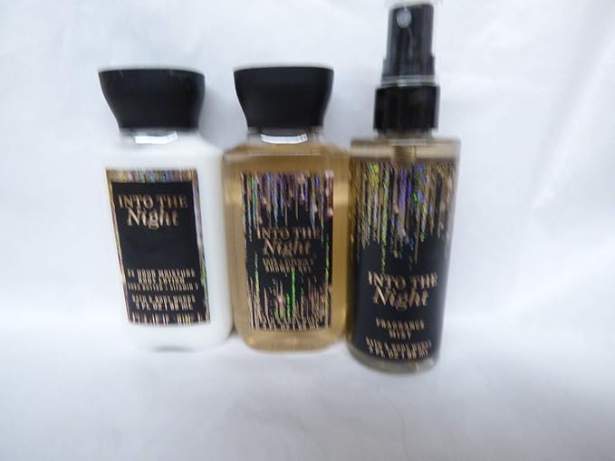 Bath and Body Works Into the Night travel set Lotion Mist Shower Gel Mini