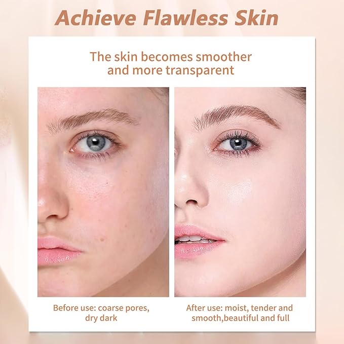 New Blanc Cover Cream Stick V - Color Changing Foundation Stick - Hydrating Concealer Base Makeup, Dual-Ended with Built-in Brush, Portable for Daily Use (Natural)