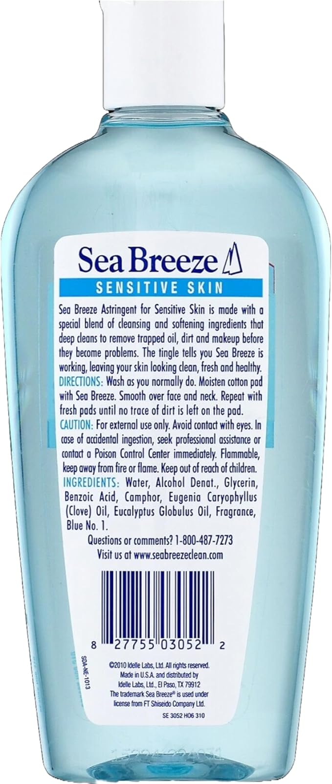 Sea Breeze Sensitive Skin Astringent 10 oz (Pack of 3)
