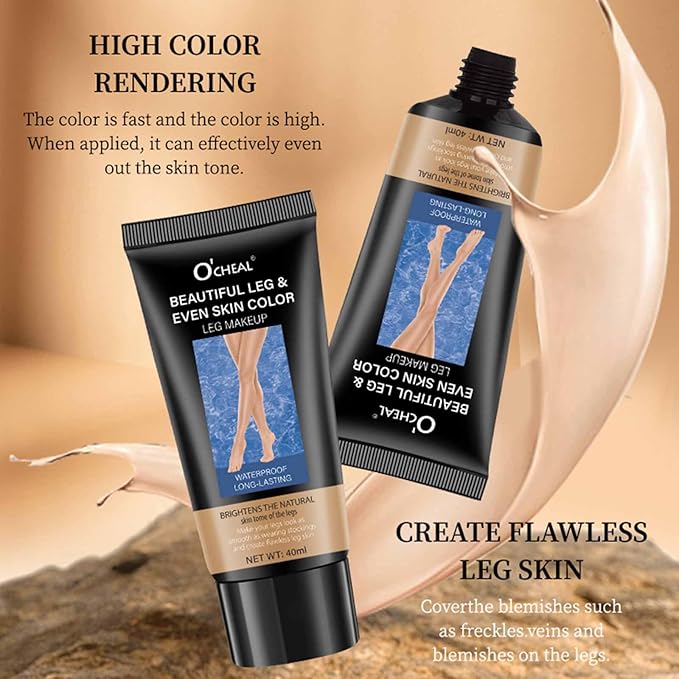 2 Pcs Body Lotion Coverage,Concealer Leg Cream,Tattoo Cover up Tape Moisturizer Leg Makeup Waterproof no Transfer Even Skin Tone Flawless Looking Leg and Body Makeup Foundation(Medium Golw#2 * 2)