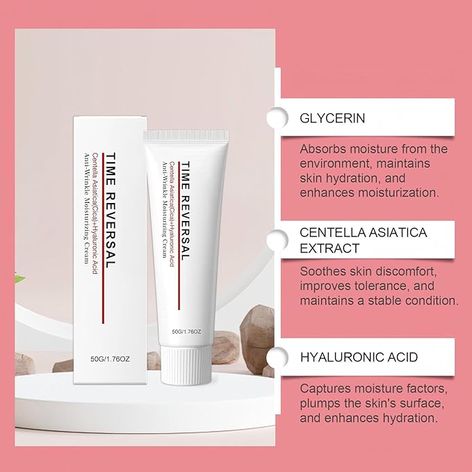 2PCS All-In-One Skin Moisturizer Cream for Face, Lotion - Nourishing, Hydrates, Firms & Reduces Wrinkles with Centella Asiatica (Cica), Collagen & Hyaluronic Acid