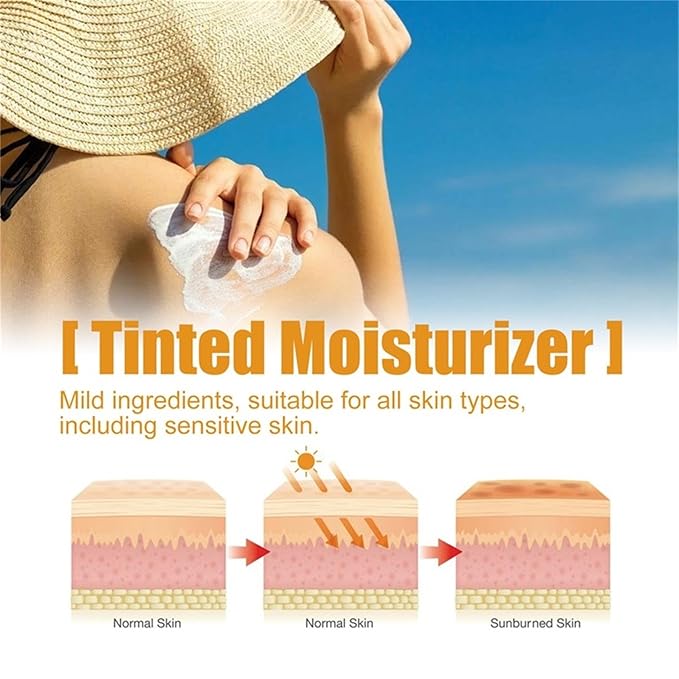 Tinted Sunscreen For Face SPF50, Portable Universal Protector Solar,Travel Size Moisturizing Sunscreen for Sun Protection and Skin Care, Lightweight, Refreshing and Does Not Harm The Skin (3pc)