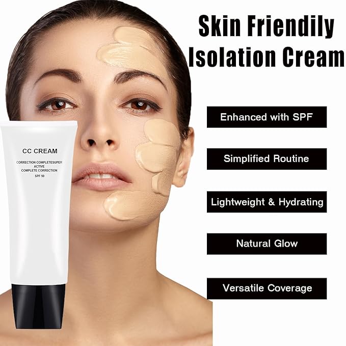 CC Cream with SPF 50, Complete Correction Super Active for Older Women, 30ml (Natural, 2Pcs)