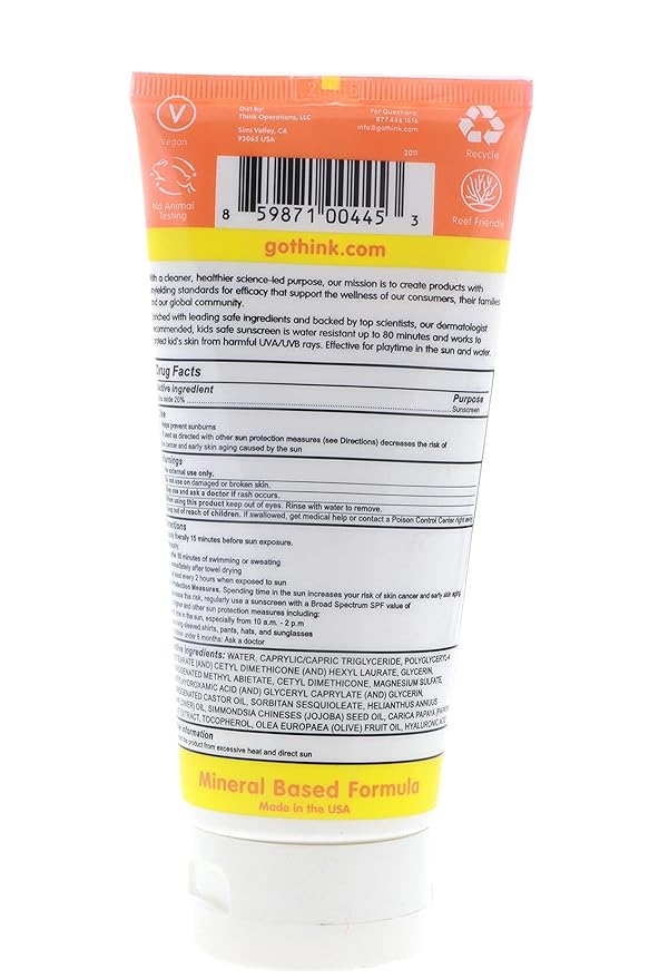 Thinksport Kids Sunscreen 6OZ.