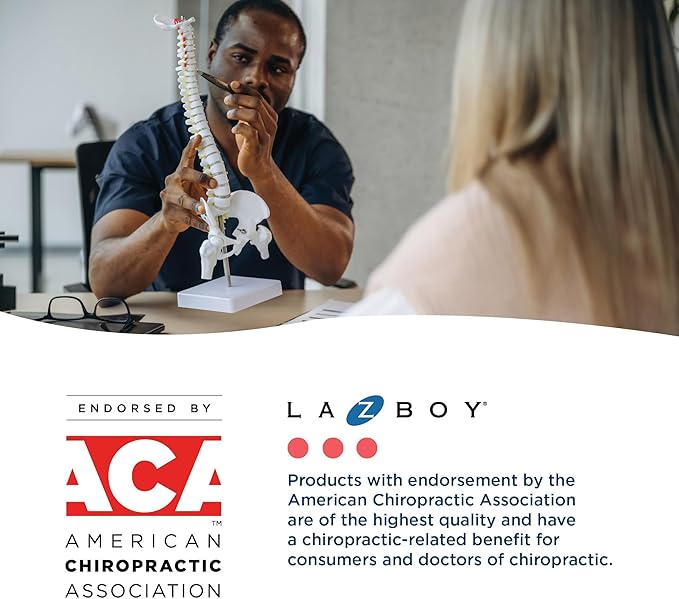 La-Z-Boy Nova Executive Office Chair - Ergonomic High Back Desk Chair with AIR Lumbar Support - Comfortable Computer Chair for Home Office - Vegan Leather - Cream