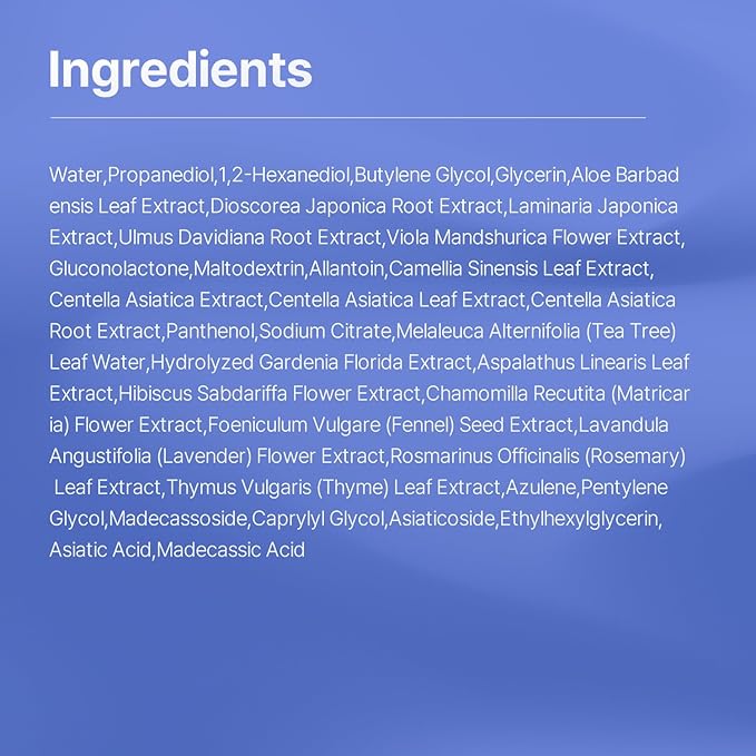 Real Blue Centella Azulene Toner | Calming & Hydrating Facial Toner for Oliy & Sensitive Skin with Azulene, Centella | Korean Skin Care (300 ml/10.14 fl.oz.)