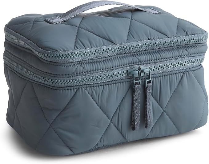 Vera Bradley Women's Featherweight Brush Up Cosmetic Case, Moonless Night, One Size
