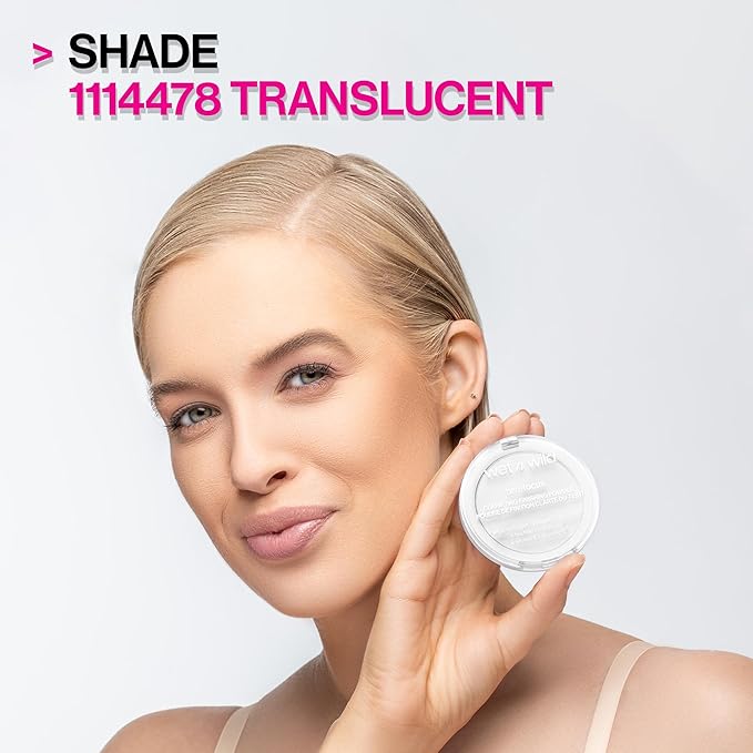 wet n wild Bare Focus Clarifying Finishing Powder | Matte | Pressed Setting Powder Translucent