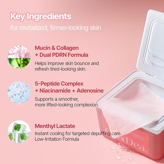 Pink Glow Essentials Duo – Tension Fit Cooling Pads & Bubble First Essence Duo (2 Count) | Hydrating & Glow Skincare Set