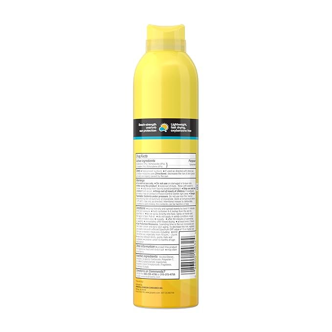 Neutrogena Beach Defense Sunscreen Spray SPF 30, Hawaii Reef Act 104 Compliant, Octinoxate & Oxybenzone Free, Broad Spectrum, Fast Absorbing & Lightweight, Face and Body Sunscreen, 8.5 Oz