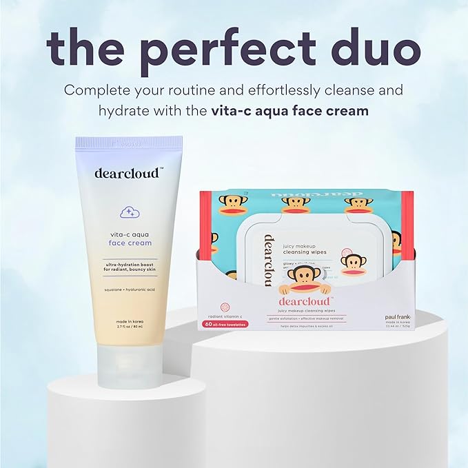Paul Frank Juicy Makeup Cleansing Wipes - Vitamin C Makeup Remover Towelettes (60 count)