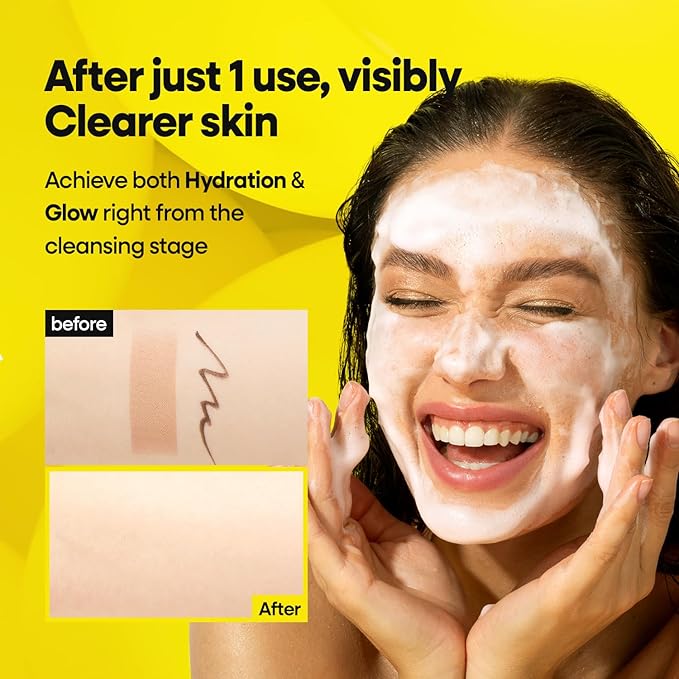 Nature Republic Vitapair C Glow Facial Cleanser Toner Set - Korean Vitamin Skincare, Cleaner Skin, Hydrating, Niacinamide, Lightweight