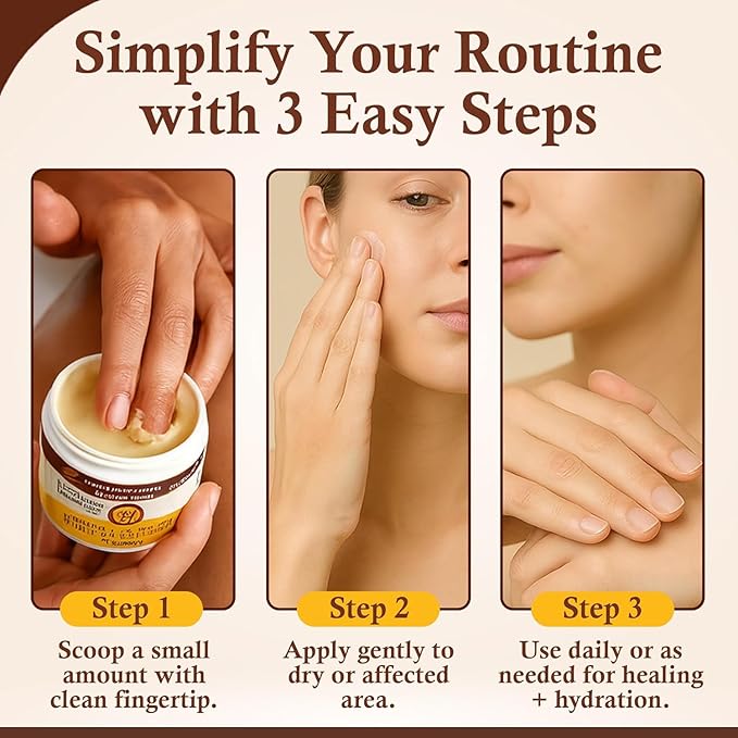 Sweet Bee Magic Organic Honey Bee Balm for Face, Skin & Body - All in One Honey Balm - Beeswax Body Moisturizer - All Natural Aid - 1 jar (4oz)