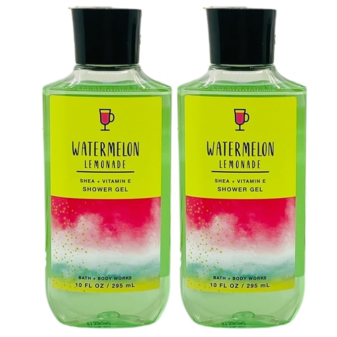 Bath and Body Works Gift Set of of 2 - 10 Fl Oz Shower Gel (Watermelon Lemonade), Multicolor